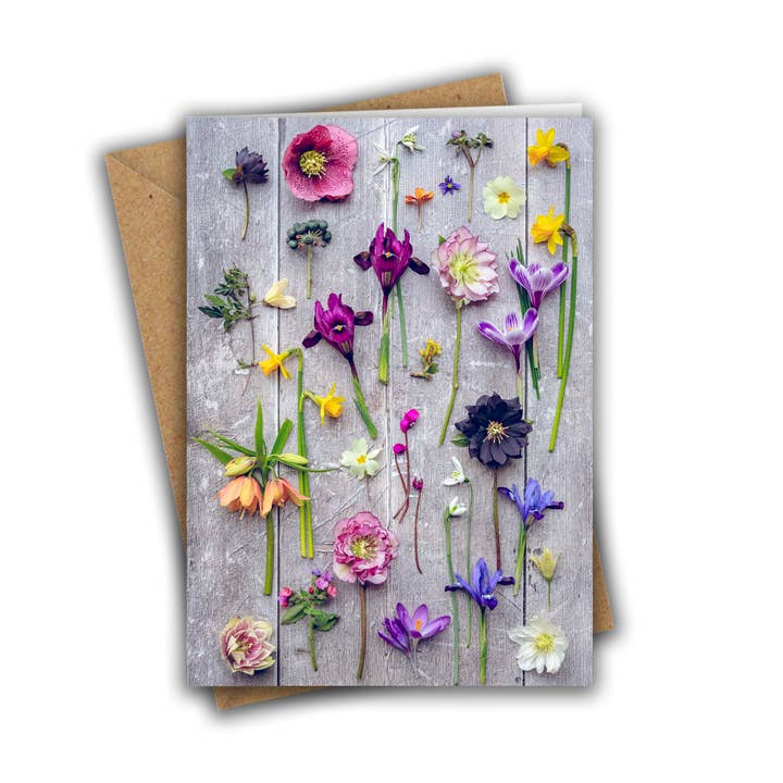 Spring Flowers II Greeting Card for wholesale by Marina Walker