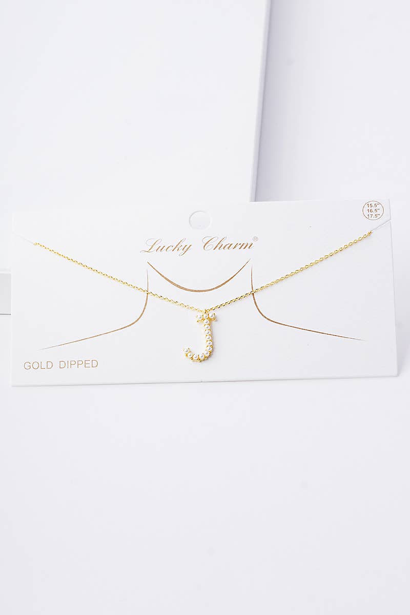 OHBOOBA DESIGN - Vente Colliers à pendentif - Collier initial en perles plaquées or18