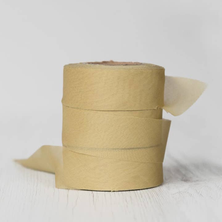 DHG - Wholesale Linten - Chiffon 6 zijden lint, 2,5 cm breed - 17 m - effen kleur37