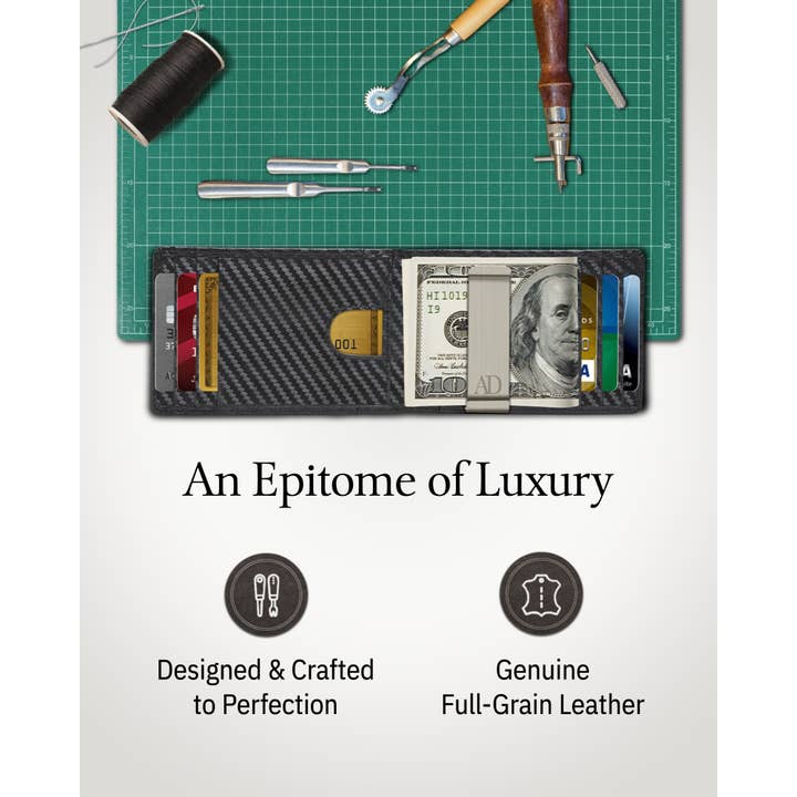 Access Denied Accessories - Wholesale Wallet - Men's - Real Leather Wallets For Men Money Clip Bifold Wallet RFID23