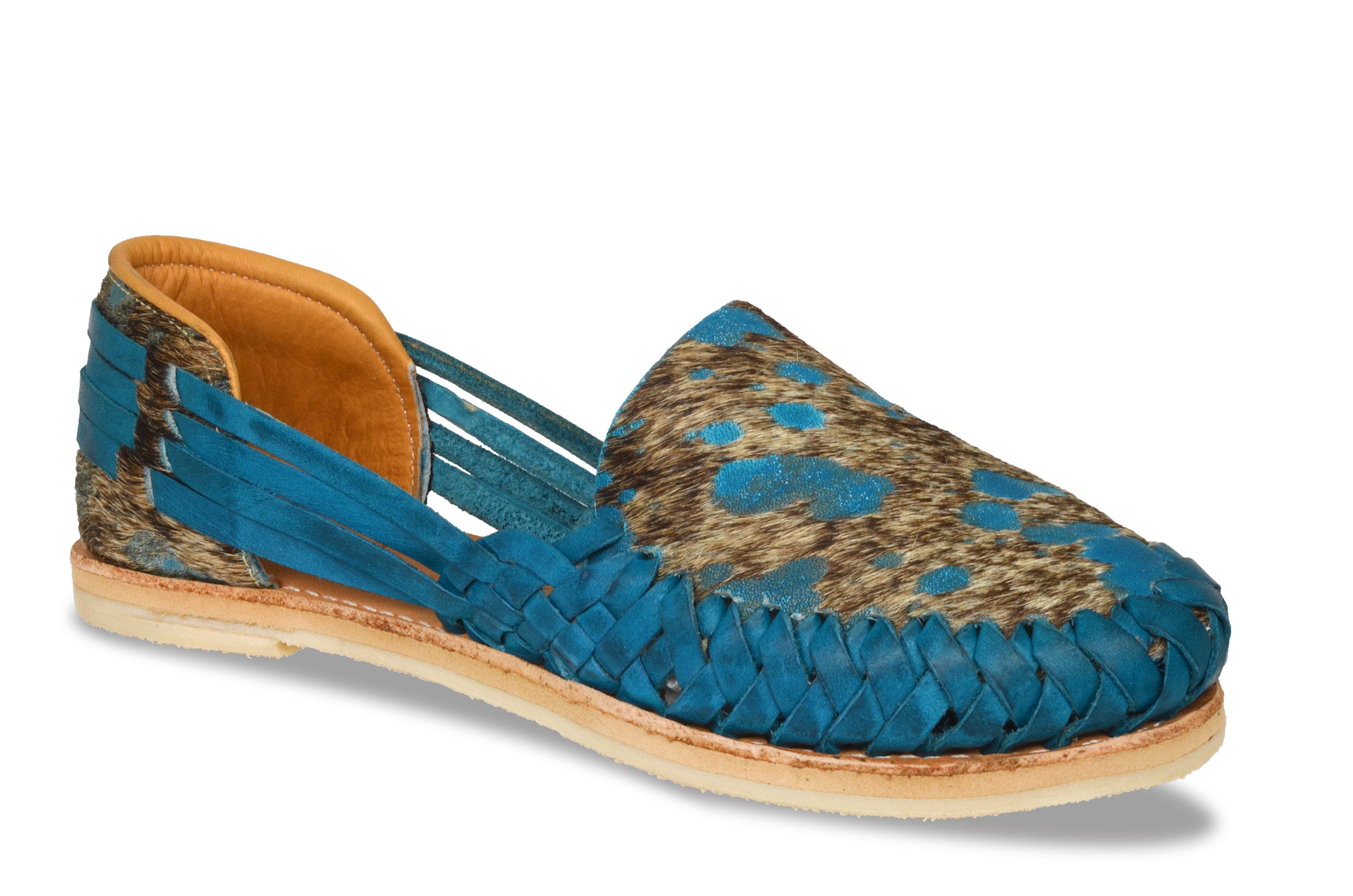 Sandálias Huarache Femininas Tori Turquesa Brindle por atacado de RedHawk Boot Co.