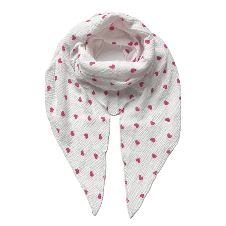 Triangle Scarf - Heart for wholesale by Fox by Ren GmbH
