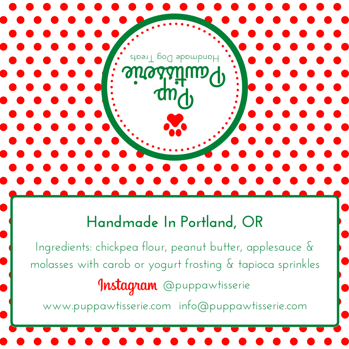 Pup Pawtisserie - Wholesale Pet Treats - Dog - 2 Pack Mini Donuts - Christmas Colors1