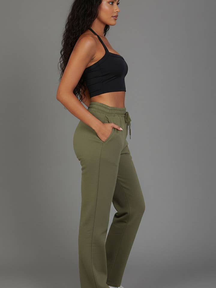 CAPELLA APPAREL – wholesale Mjukis- och joggingbyxor – Dam – Dragsko Waist Slant Pocket Sweatpants13