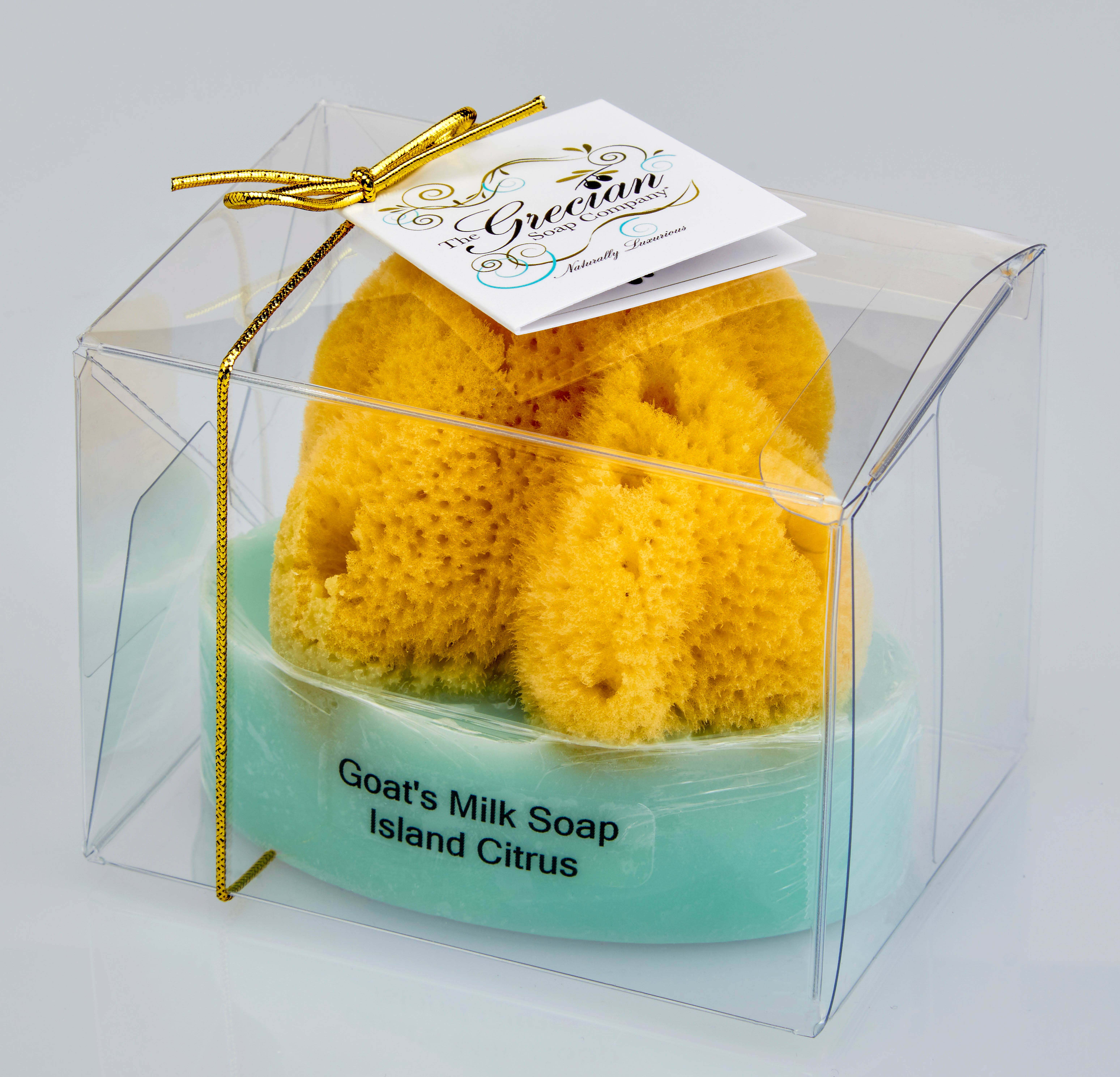 The Grecian Soap Company - Wholesale Bar Soap - Goat Milk Natural Exfoliating Soap Bar with Sea Sponge8