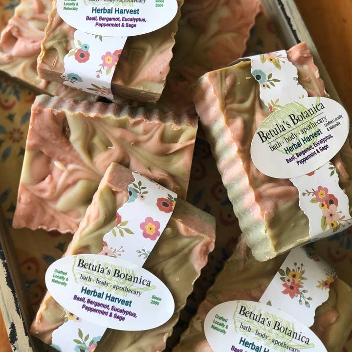 Betula's Botanica ~ Bath, Body & Apothecary - Wholesale Bar Soap - Herbal Harvest Soap