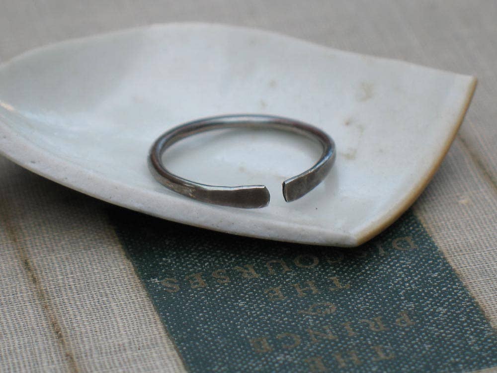 Metamorphosis Metals - Wholesale Band/Stacked Ring - Forged Silver Band0