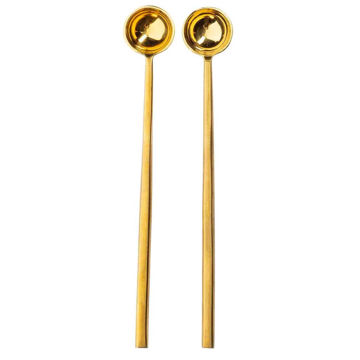 TableCraft Products Company - Wholesale Kitchen Tool/Gadget - Long Handled Coffee Scoop Gold, Set of 20