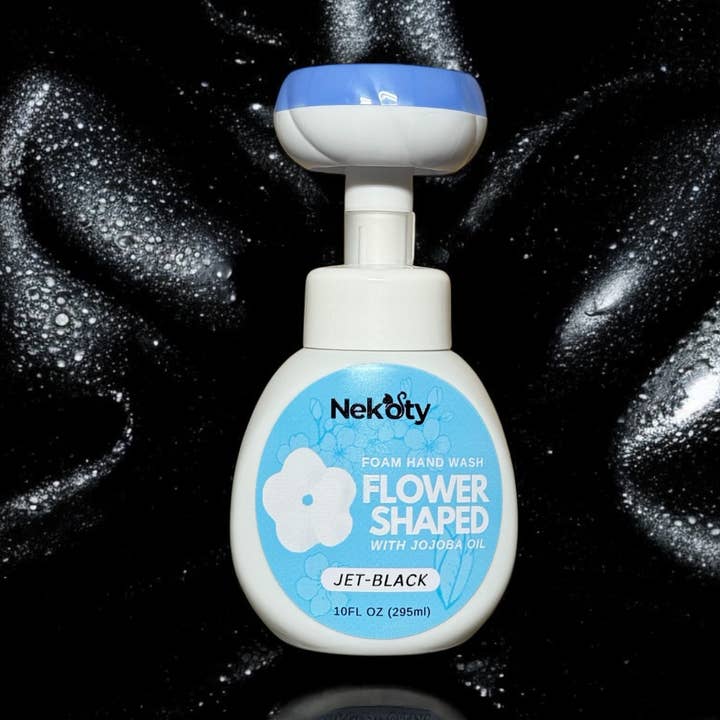 Flower Shaped Foam Hand Soap - Jet-Black for wholesale by Nekoty