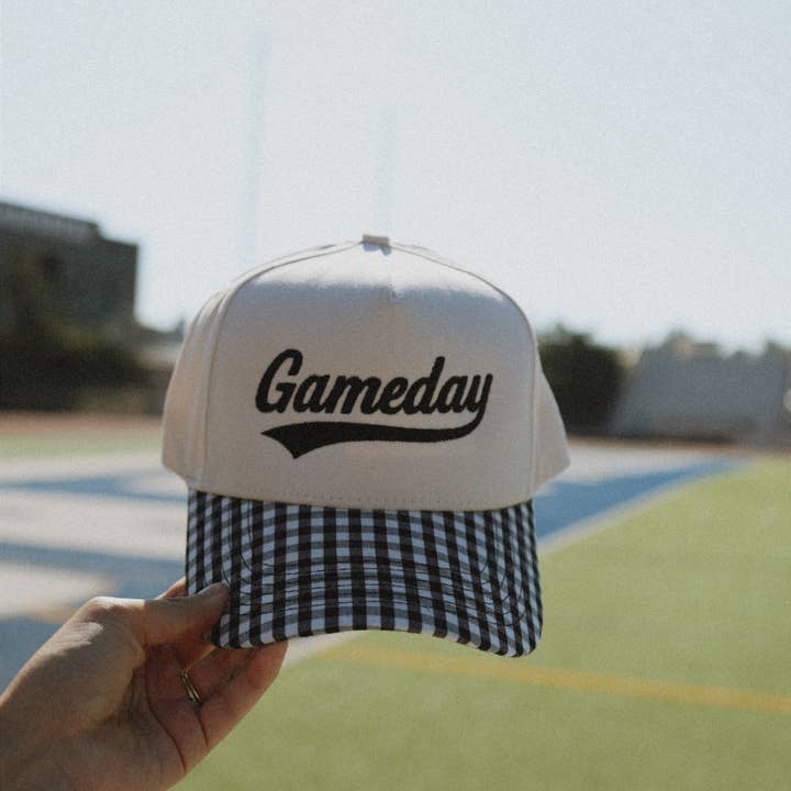 Electric label - Wholesale Trucker Hat - Women's - Gameday Gingham print hat 8