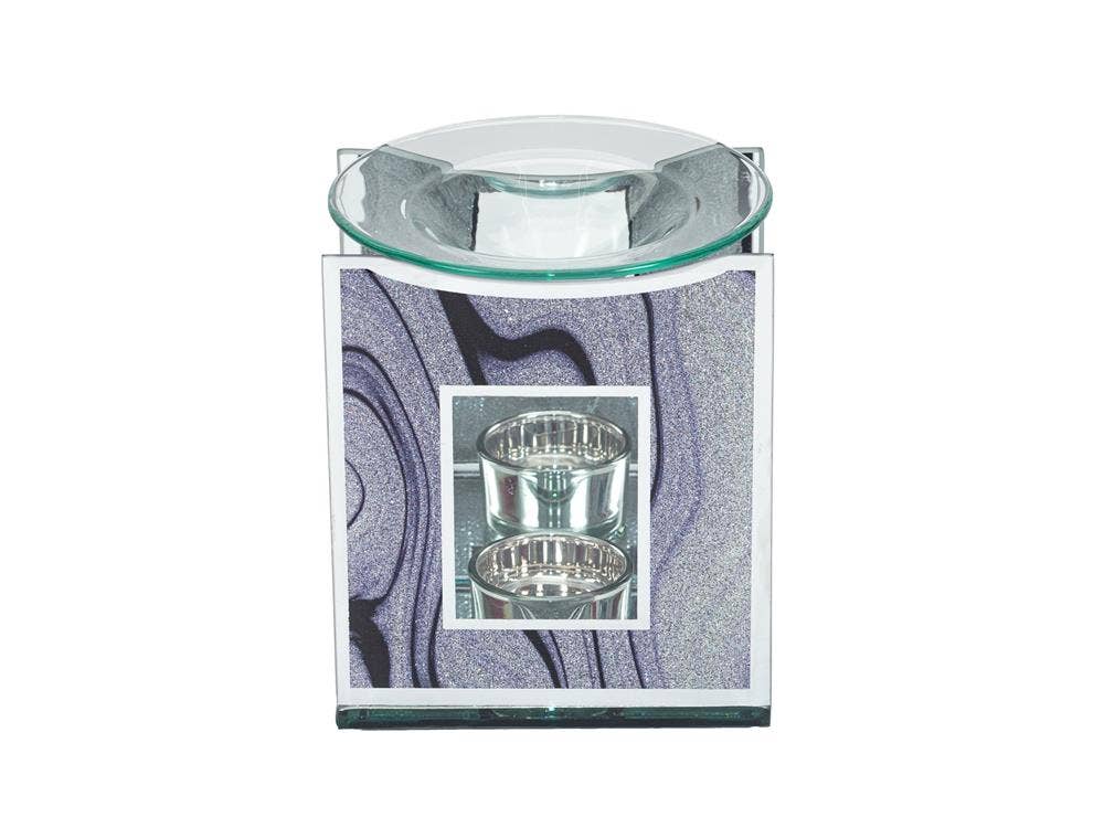 Mele and Co UK/ EU - Wholesale Wax Warmer - 3021 Purple Glitter Swirl Oil/Melt Burner0