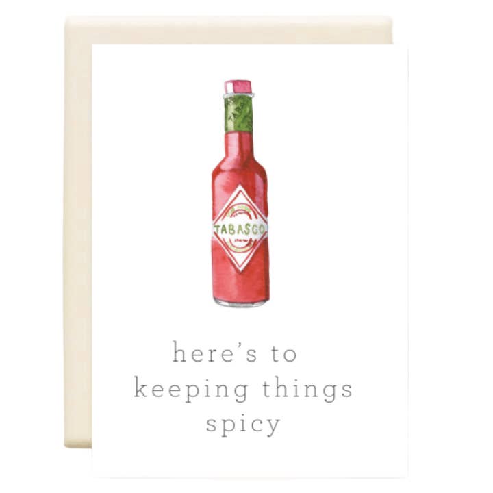 Hot Sauce | Love Greeting Card for wholesale by Inkwell Cards