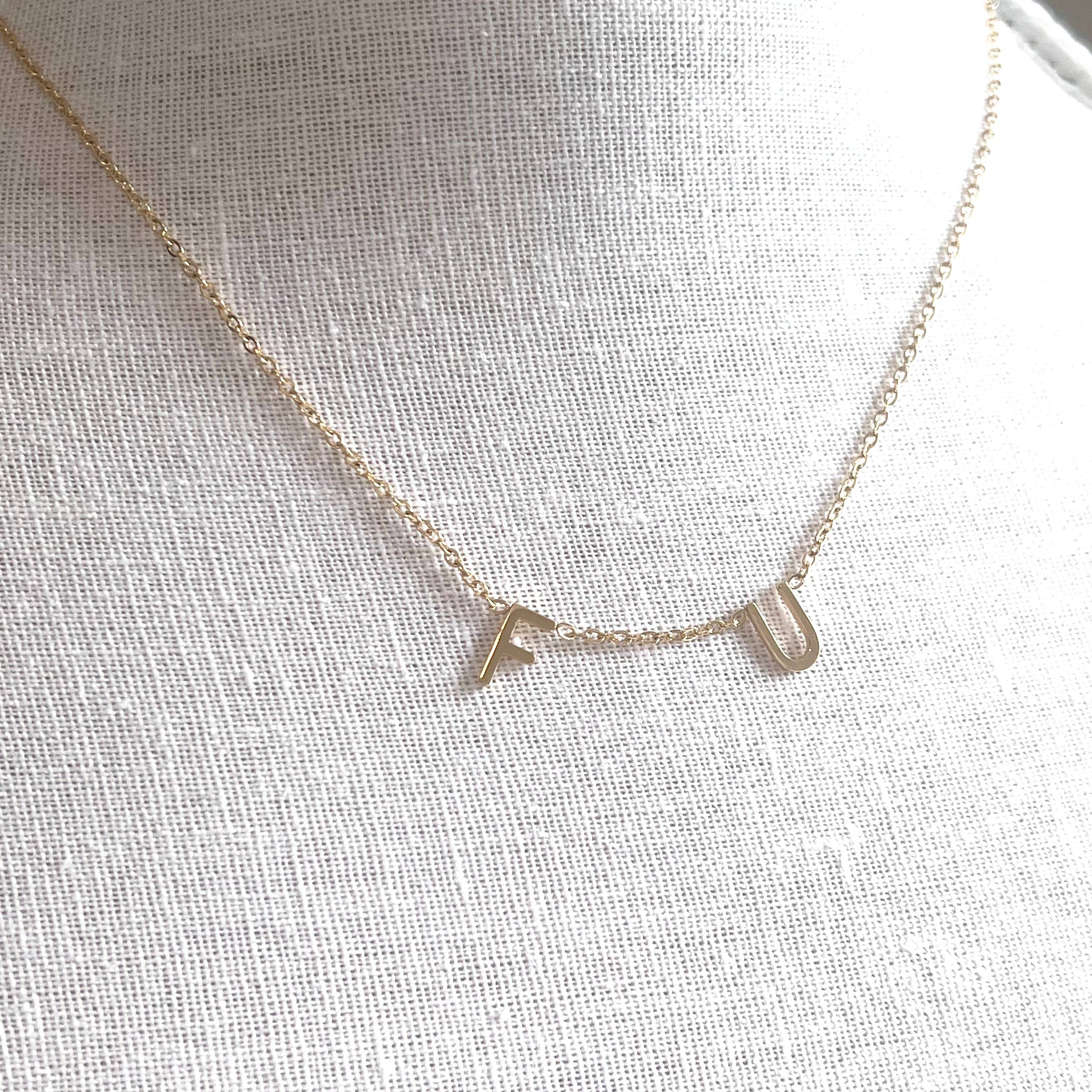 Royce and Oak - Wholesale Pendant/Charm Necklace - F U Necklace3