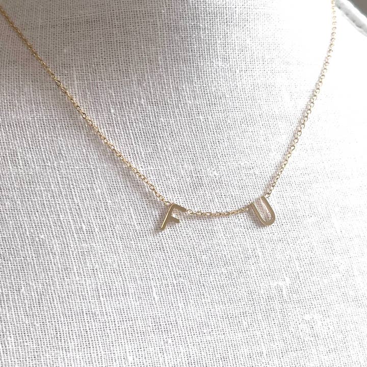 Royce and Oak - Wholesale Pendant/Charm Necklace - F U Necklace3