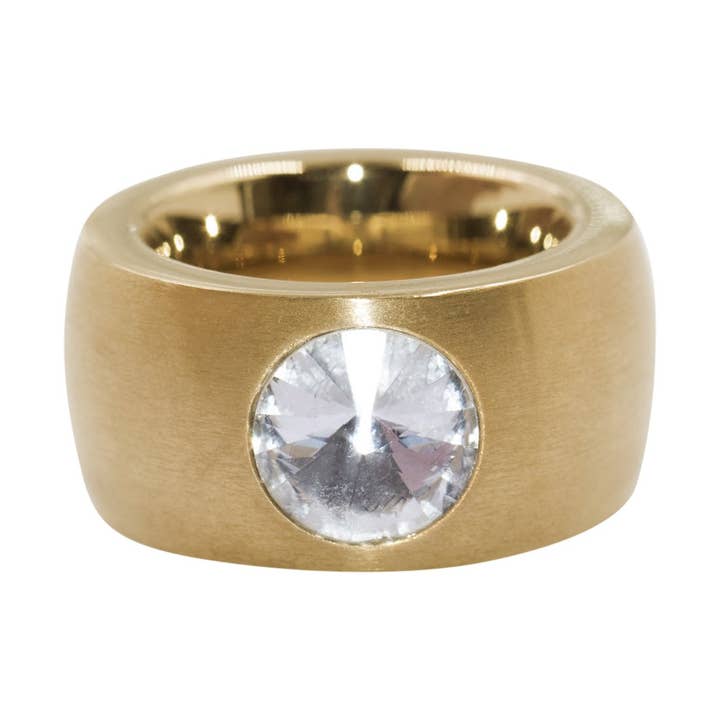 stainless steel ring “stone” for wholesale by Bodywings