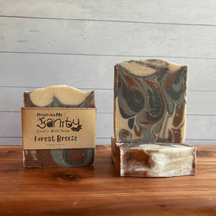 Forest Breeze Soap | Artisan Goat Milk Soap for wholesale by Preserving My Sanity Goat Milk Soap