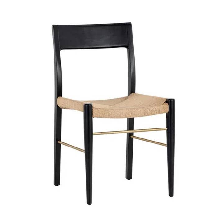 LOOMLAN - Wholesale Chair - Bondi Rope Wooden Armless Dining Chair0