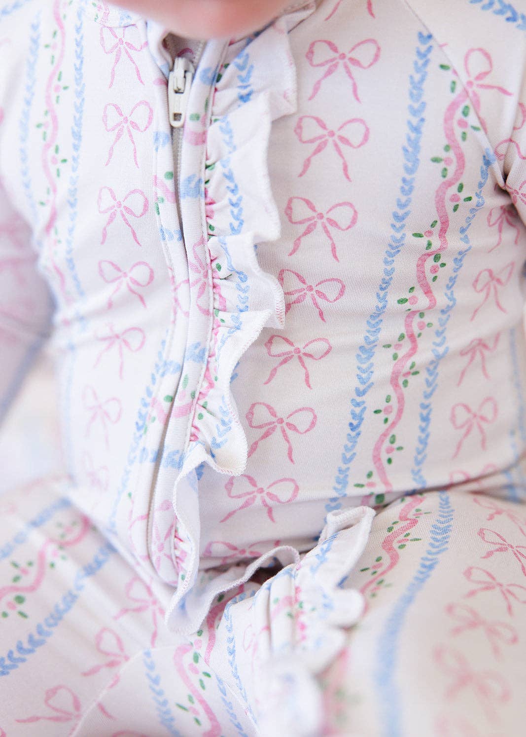 Charlie Lou Baby - Wholesale Jumpsuit - Baby - Bamboo Ruffle Rompee™ | Victorian Whimsy1