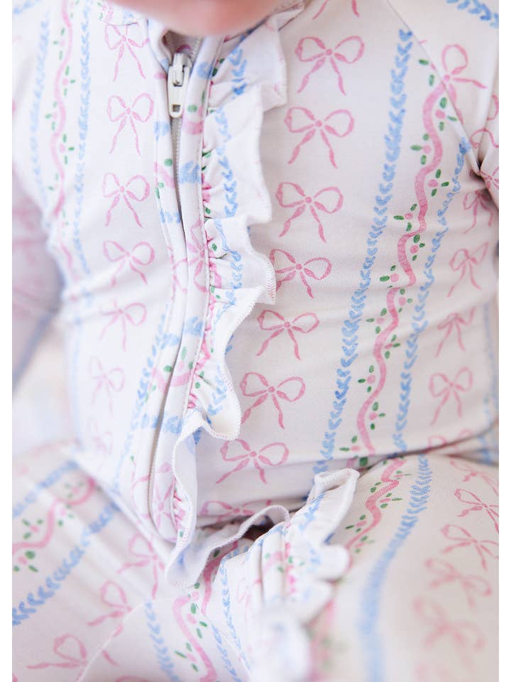 Charlie Lou Baby - Wholesale Jumpsuit - Baby - Bamboo Ruffle Rompee™ | Victorian Whimsy1