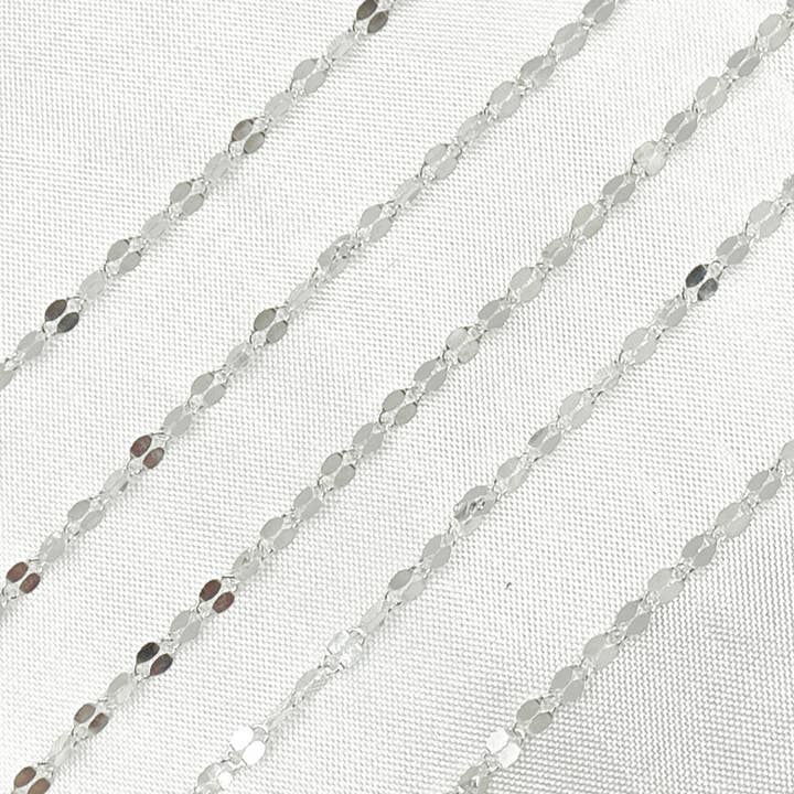 Jewels & Chains - Wholesale Link & Chain Necklace - 925 Sterling Silver Flat Marina Link Chain. V197SS