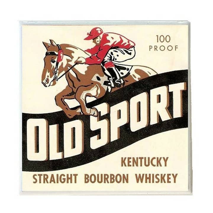 Layne Wilson – Engroshandel Bordskånere – Derby Vintage Annonce Gamle Sport Bourbon Coaster0