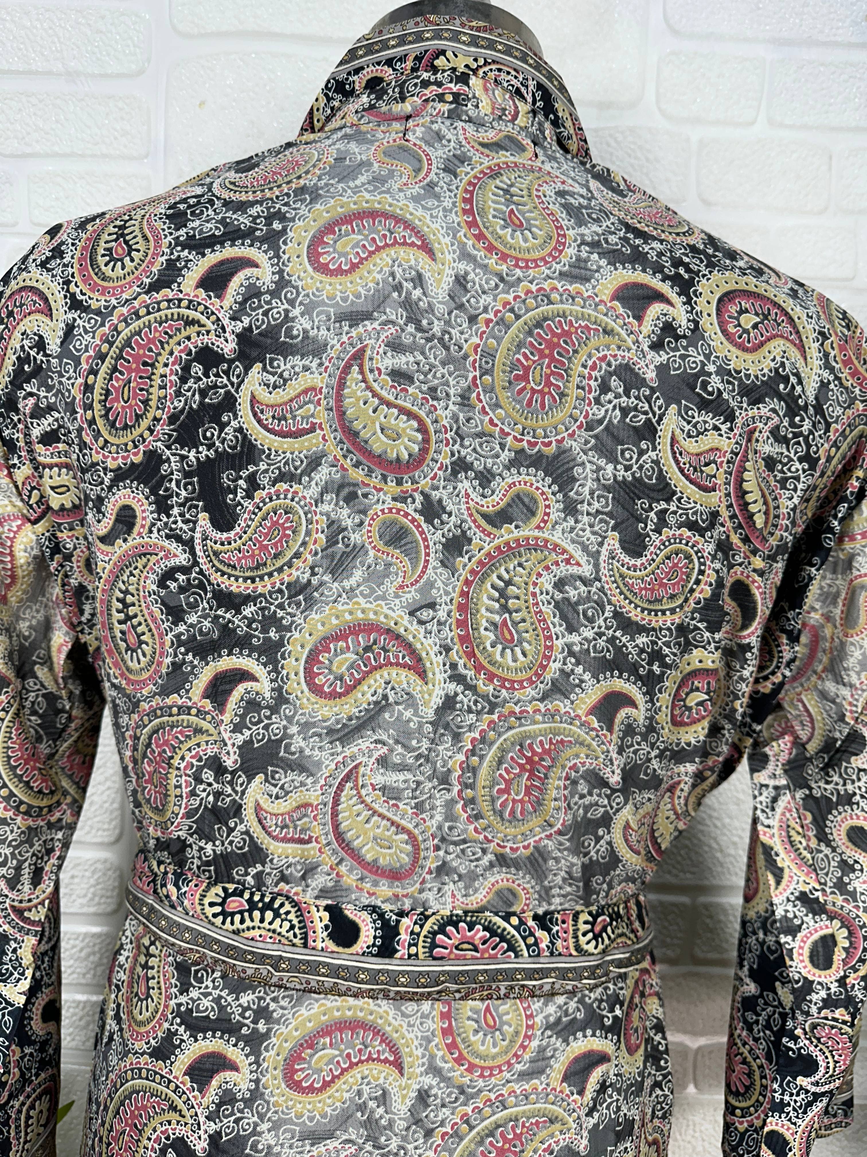 The Eastern Loom - Wholesale Robe - Men's - Men Silk Blend Kimono Robe, Dressing Gown for Man Bathrobe3