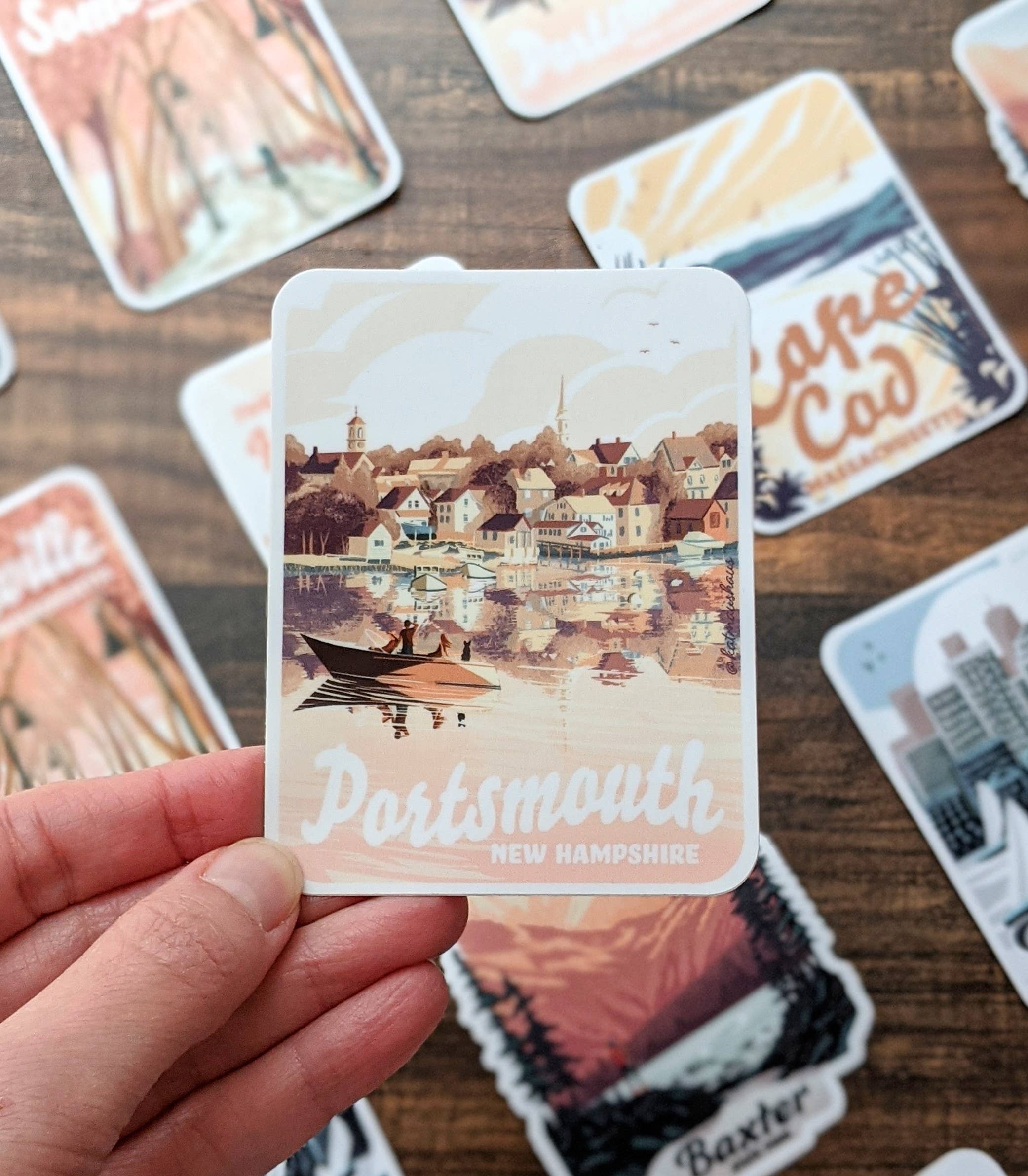 Kat Maus Haus Illustration - Wholesale Sticker - Portsmouth, NH Sticker1