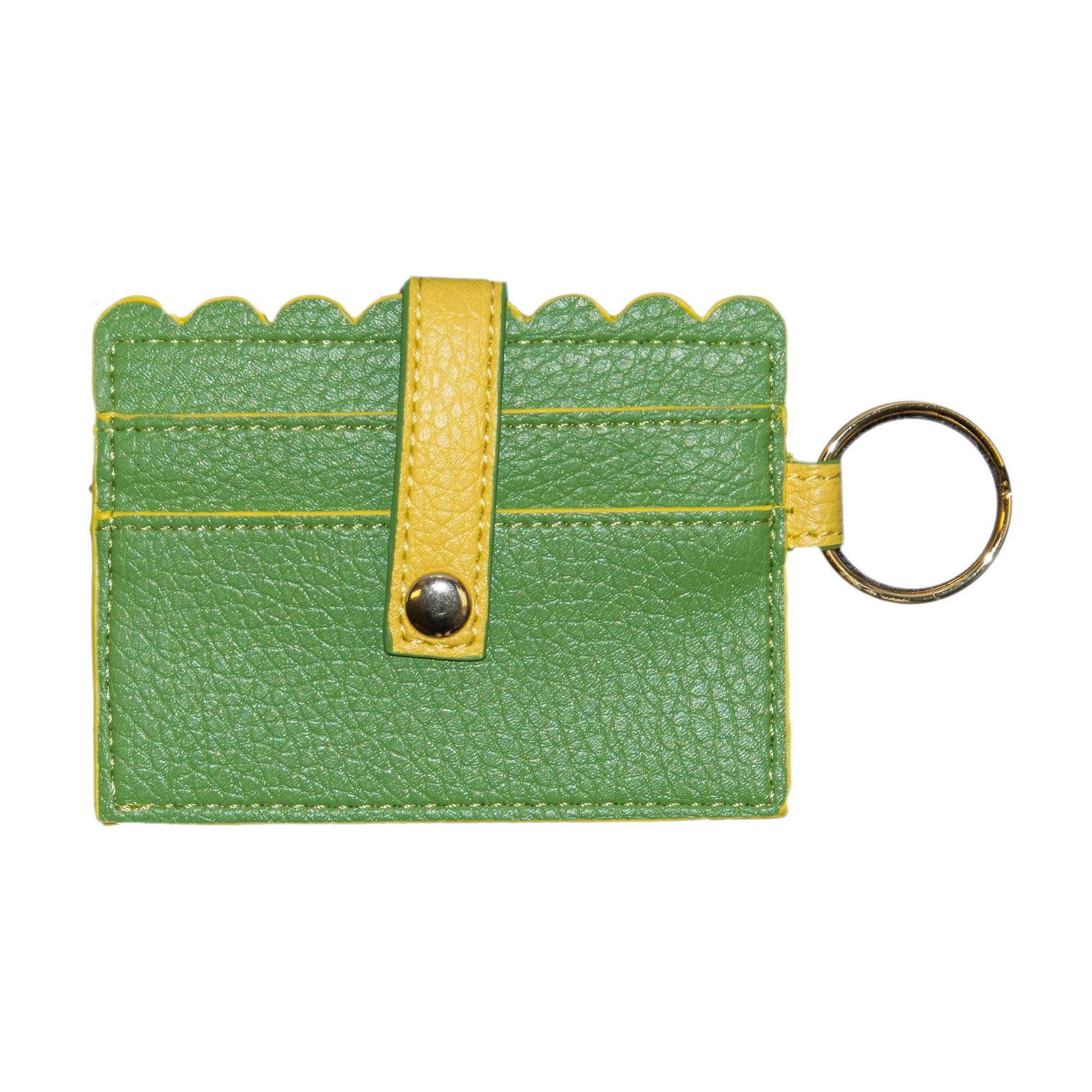 Mainstreet Collection - Wholesale Card Holder - Women's - SPRING SCALLOP CARD HOLDER PREPACK 24PC3