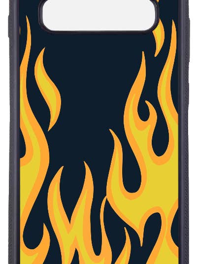 Étui pour téléphone Flames Black pour la vente par Tayson Trends