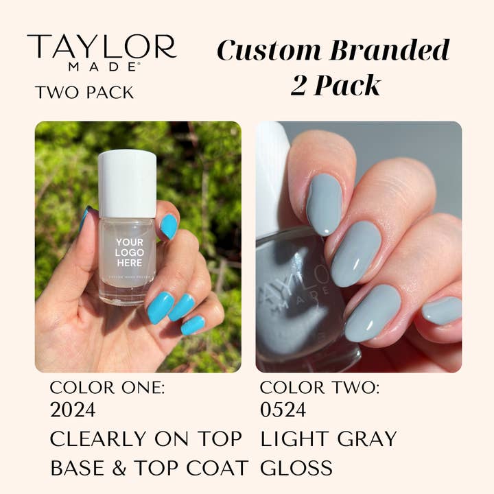 Taylor Made Polish - Vendita all'ingrosso Smalto per unghie - Smalto per unghie personalizzato: confezione da 2 a lunga tenuta + vegano + non tossico86