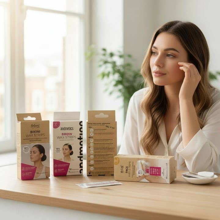 Andmetics Hårfjerningsstrimmel Sortiment for engroshandel hos Salzmann Restwaren GmbH