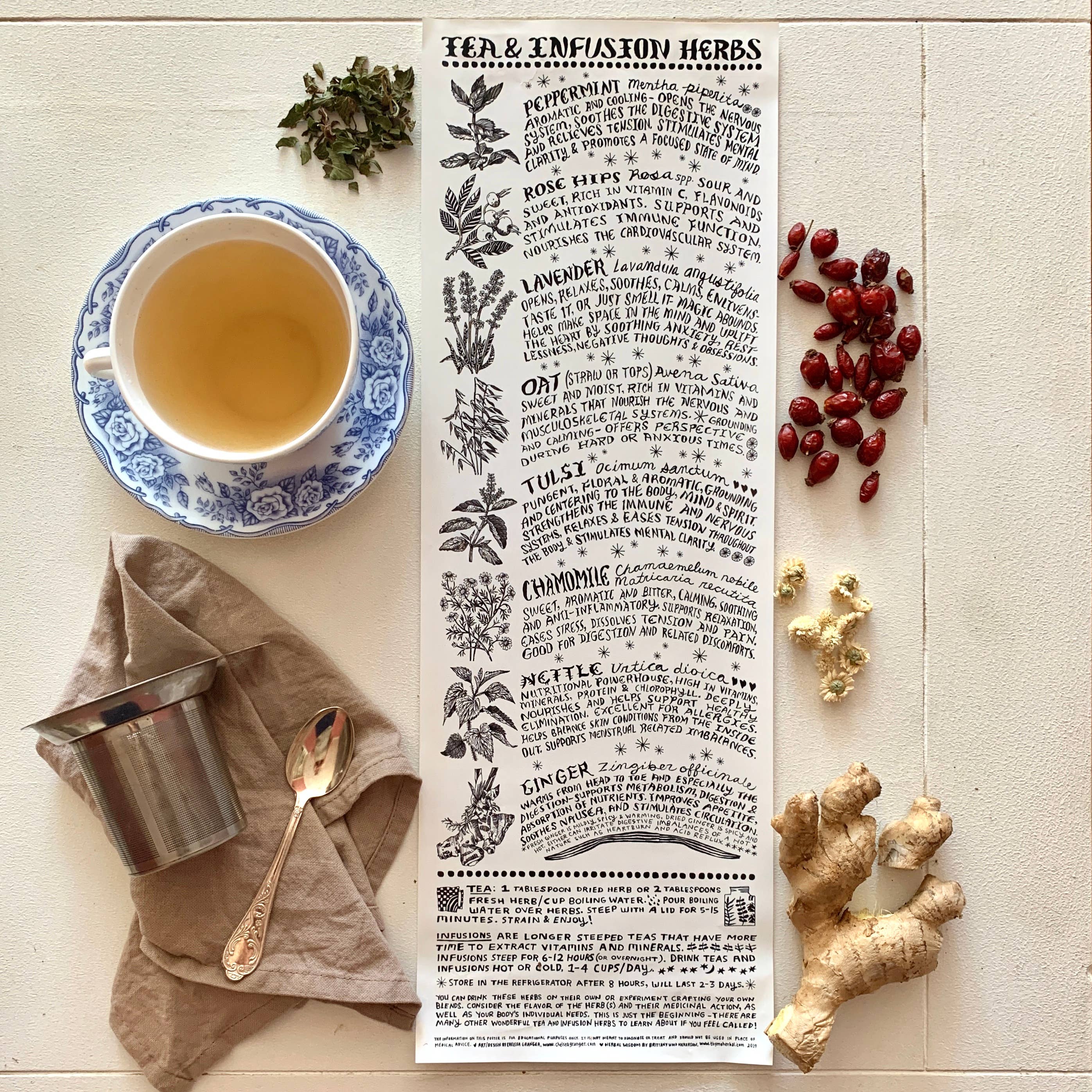 Thyme Herbal – Engroshandel Plakat – Plakat med urter til te og infusion1