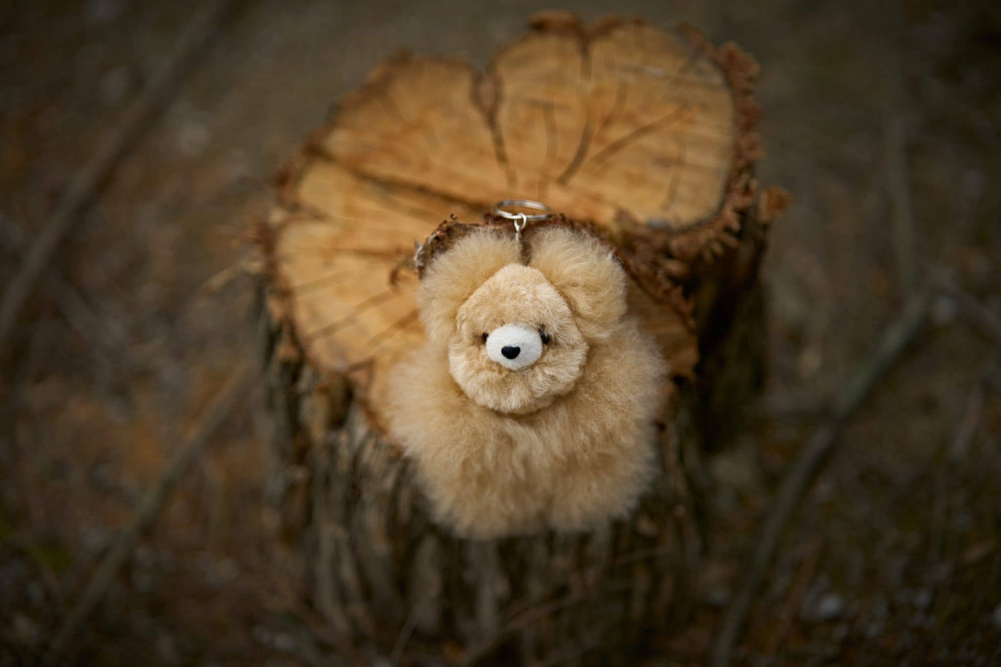 Terra Natural Designs – Engroshandel Nøglering - Unisex – Alpaca bjørn nøglering1