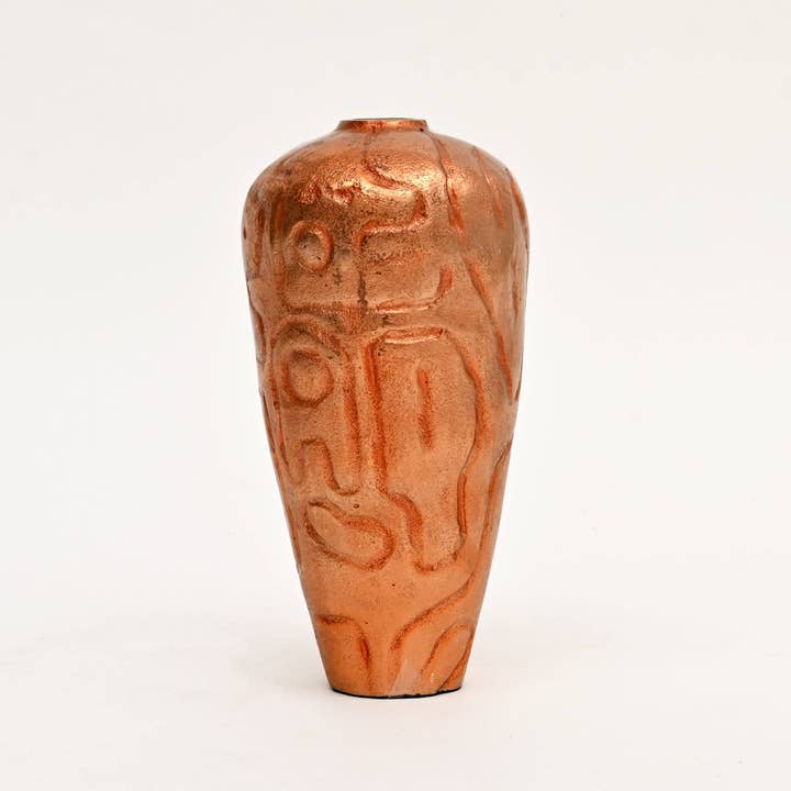 ExpoBazaar - Wholesale Vase - Vases | Aluminum Vase with Antique Copper Finish, Set of 22