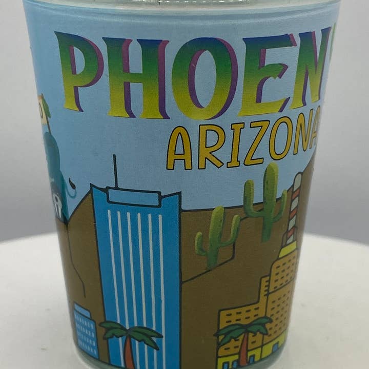"PHOENIX" Arizona Shot Glass 2 oz for wholesale by 7 Star