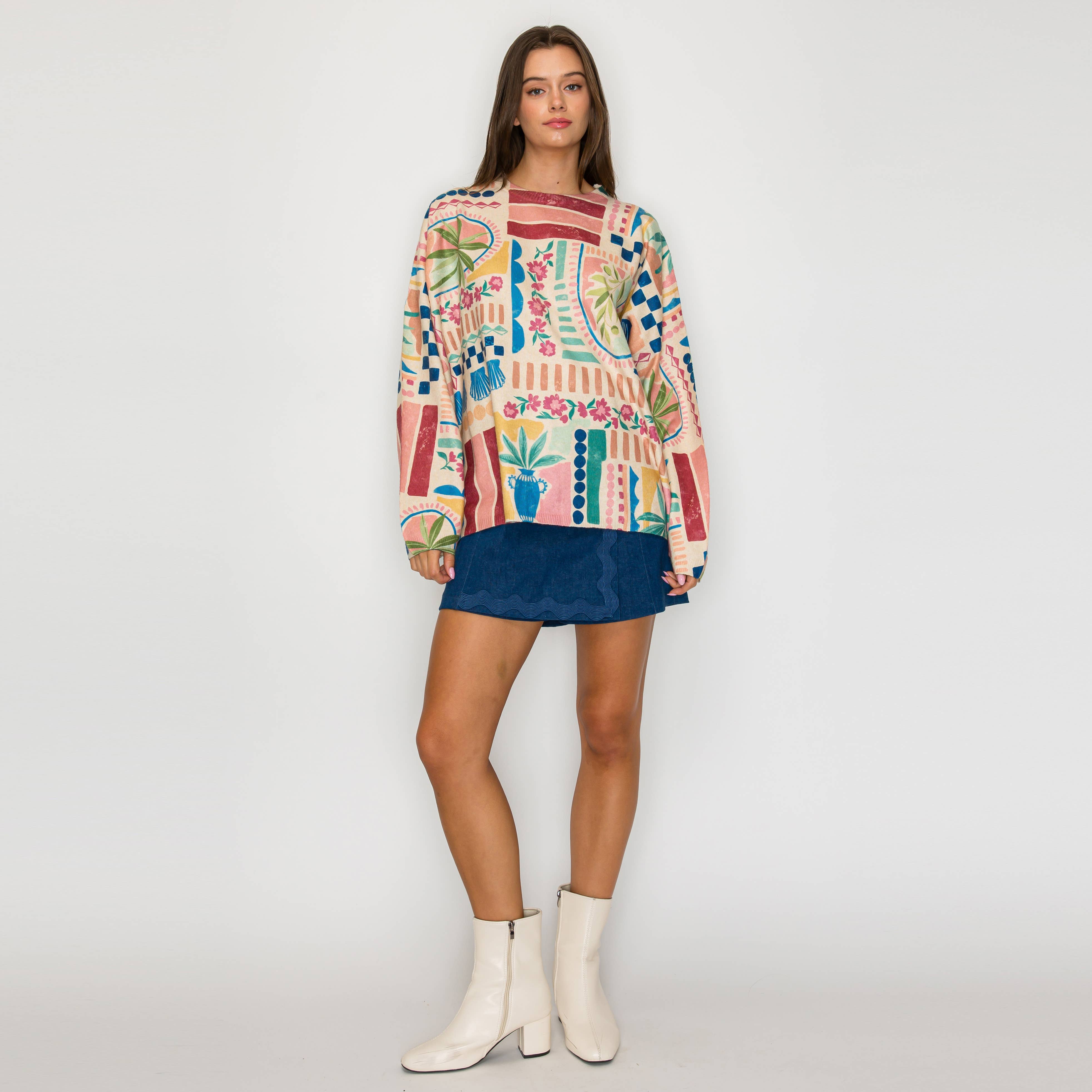 LoveWednesday – wholesale Pullovertröja - Dam – Amelie Love Tröja - LWSW1221