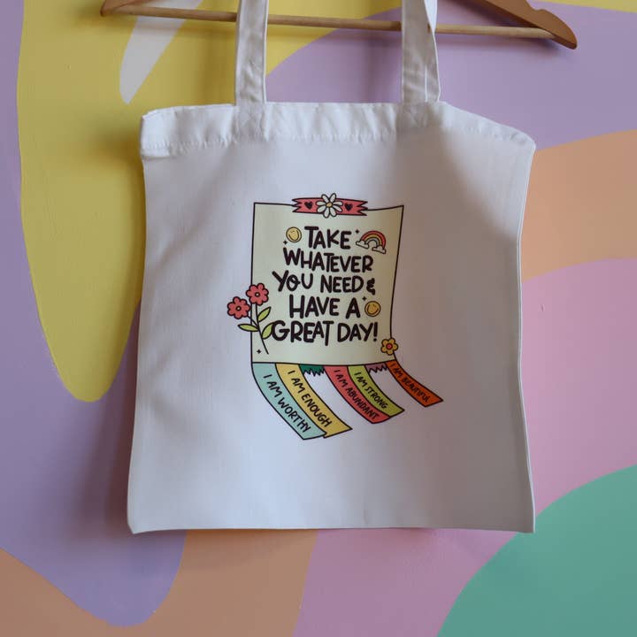 Sac Cabas "Prenez Tout Ce Dont Vous Avez Besoin" pour la vente par Sunshine Studio