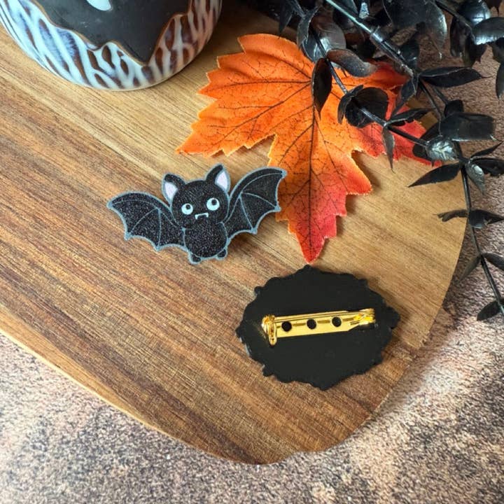 Bat Brooch – Halloween – Spooky Bat Accessory for wholesale by Uniberry 3D
