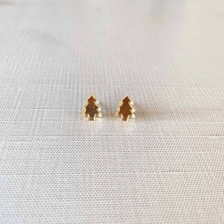 Art and Deco Shop - Wholesale Stud/Post Earrings - Merry and Bright Christmas Tree Stud Earrings1