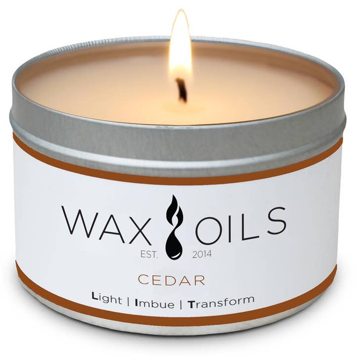 Cedar Soy Candle for wholesale by Wax & Oils