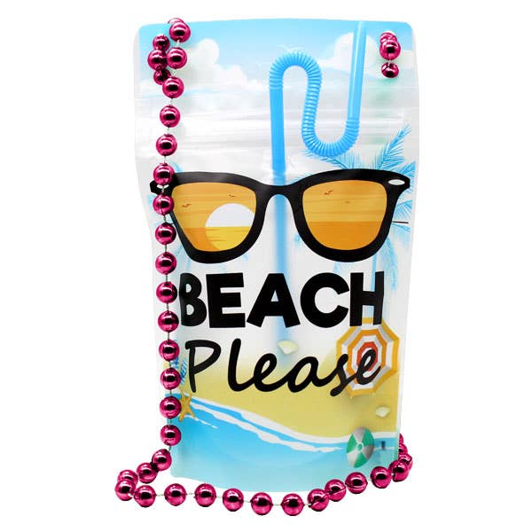 NeckSip – Großhandel Strandzubehör – Strand Please — tragbare Getränkebeutel (12 oz | 2 Stück)5