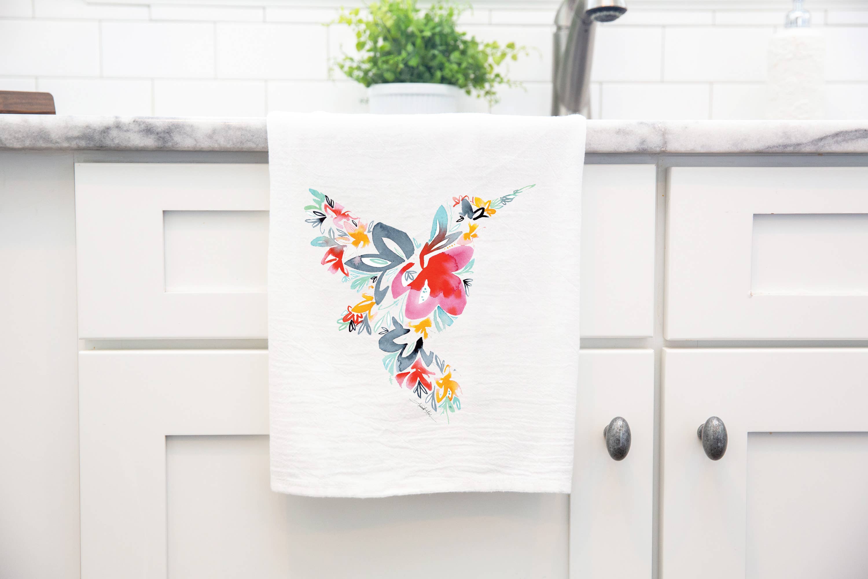 Amanda Klein Co. – wholesale Kökshandduk – Hummingbird Mjöl Sack Kökshandduk2