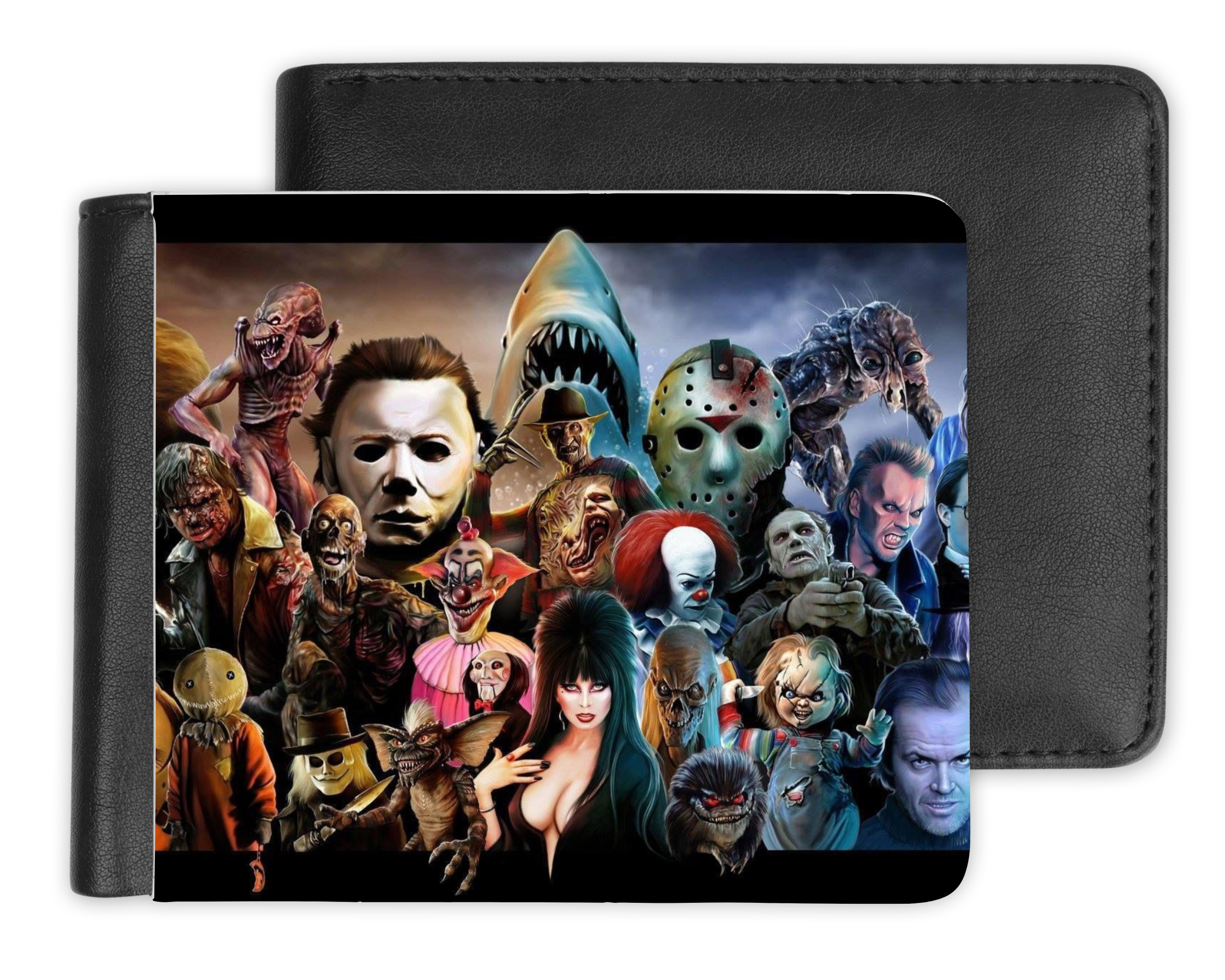 Graveyard Offerings - Wholesale Wallet - Unisex - Horror Icons Collage Billfold0