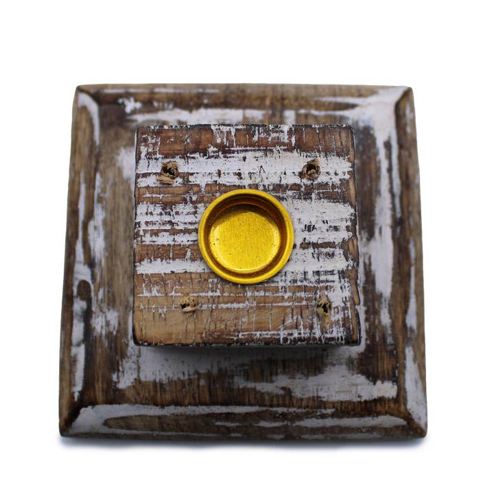 Ancient Wisdom - Wholesale Incense Holder - White Washed Incense Holder - Smoke Tower