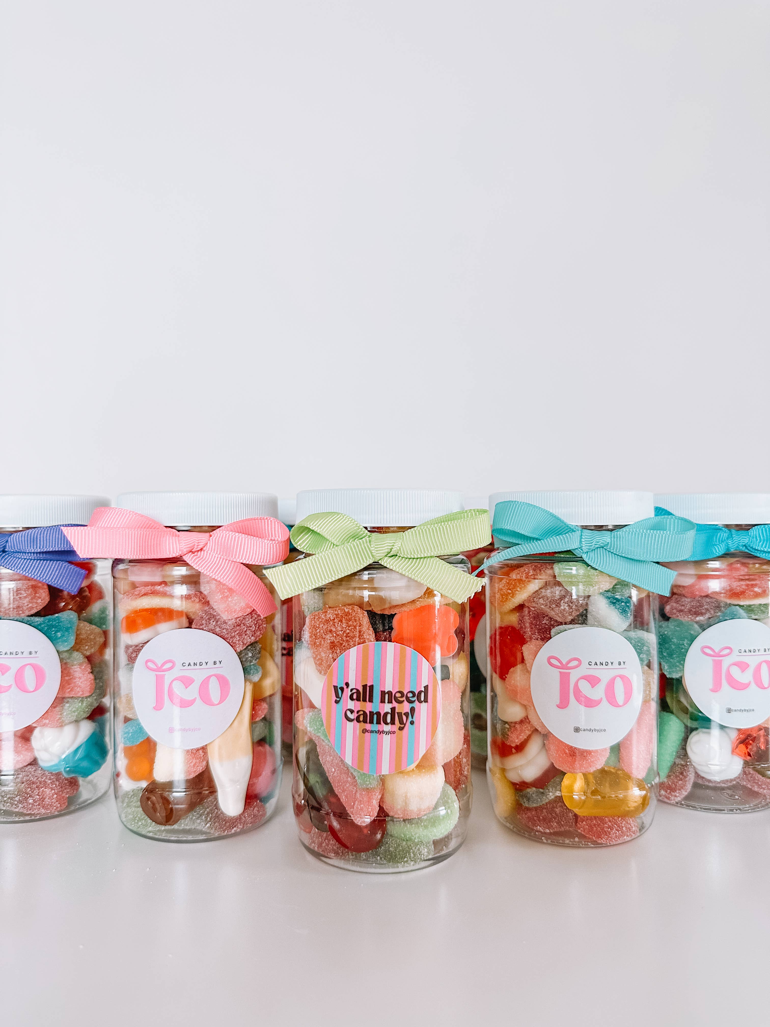 Candy by J.Co - Wholesale Gummy - The Custom Candy Jar - 8 ounce plastic jar3