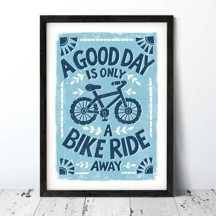 Alexandra Snowdon – wholesale Art print – Bike Ride Print