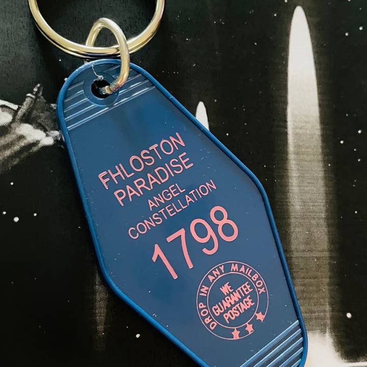 Motel Key Fob - Fhlosten Paradise (5th Element) for wholesale by The 3 Sisters Design Co.