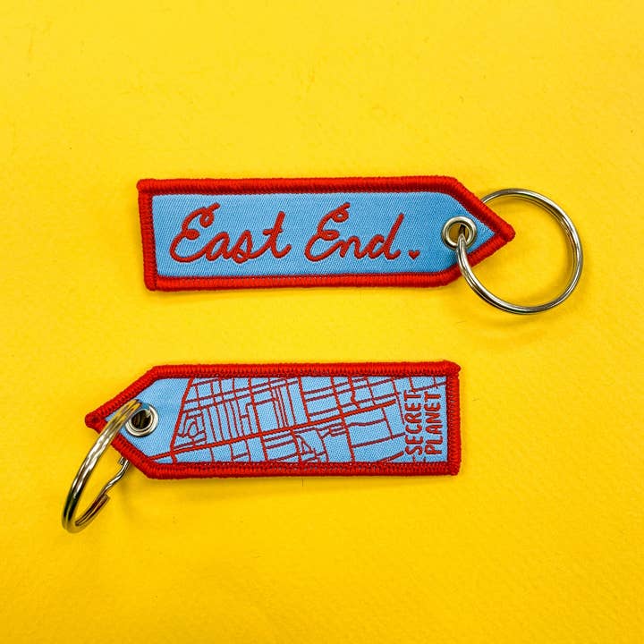East End - Pennant Keychain for wholesale by Secret Planet