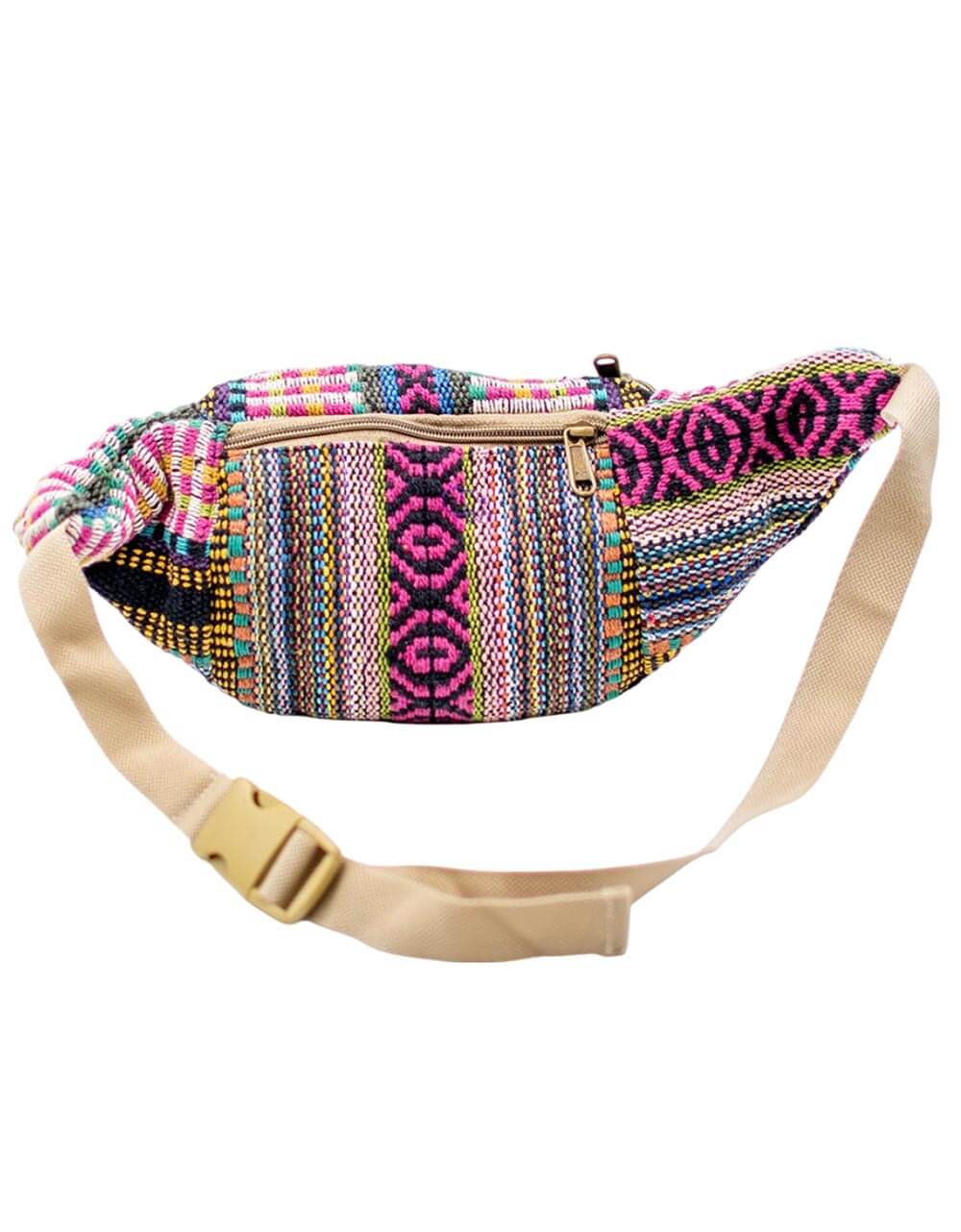 Kimago Look - Wholesale Belt Bag - Unisex - Unisex Authentic Hemp Fanny Pack - BRÑ00137