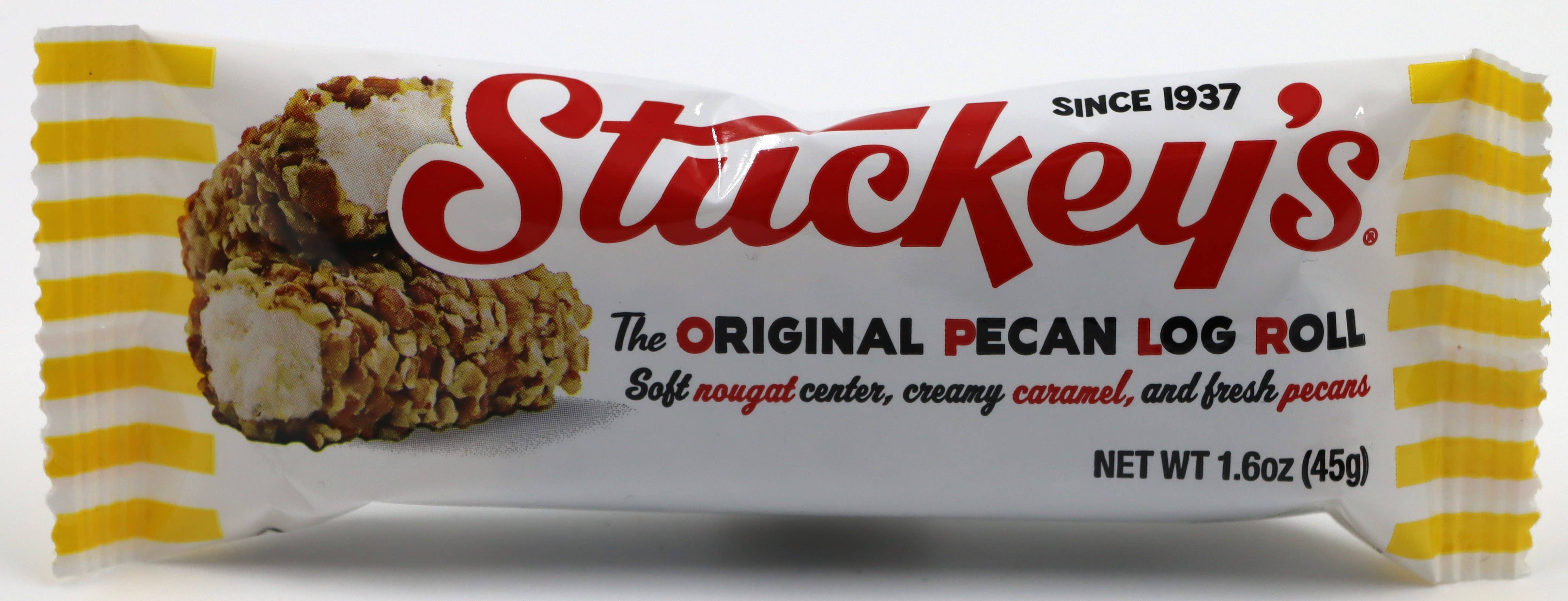 Grandpa Joe's Candy Shop - Wholesale Nougat - Stuckey's Original Pecan Log Roll 1.6oz, 12ct3